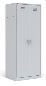 Шкаф метал для одежды 2-х секционный 600х500х1860 (две двери)